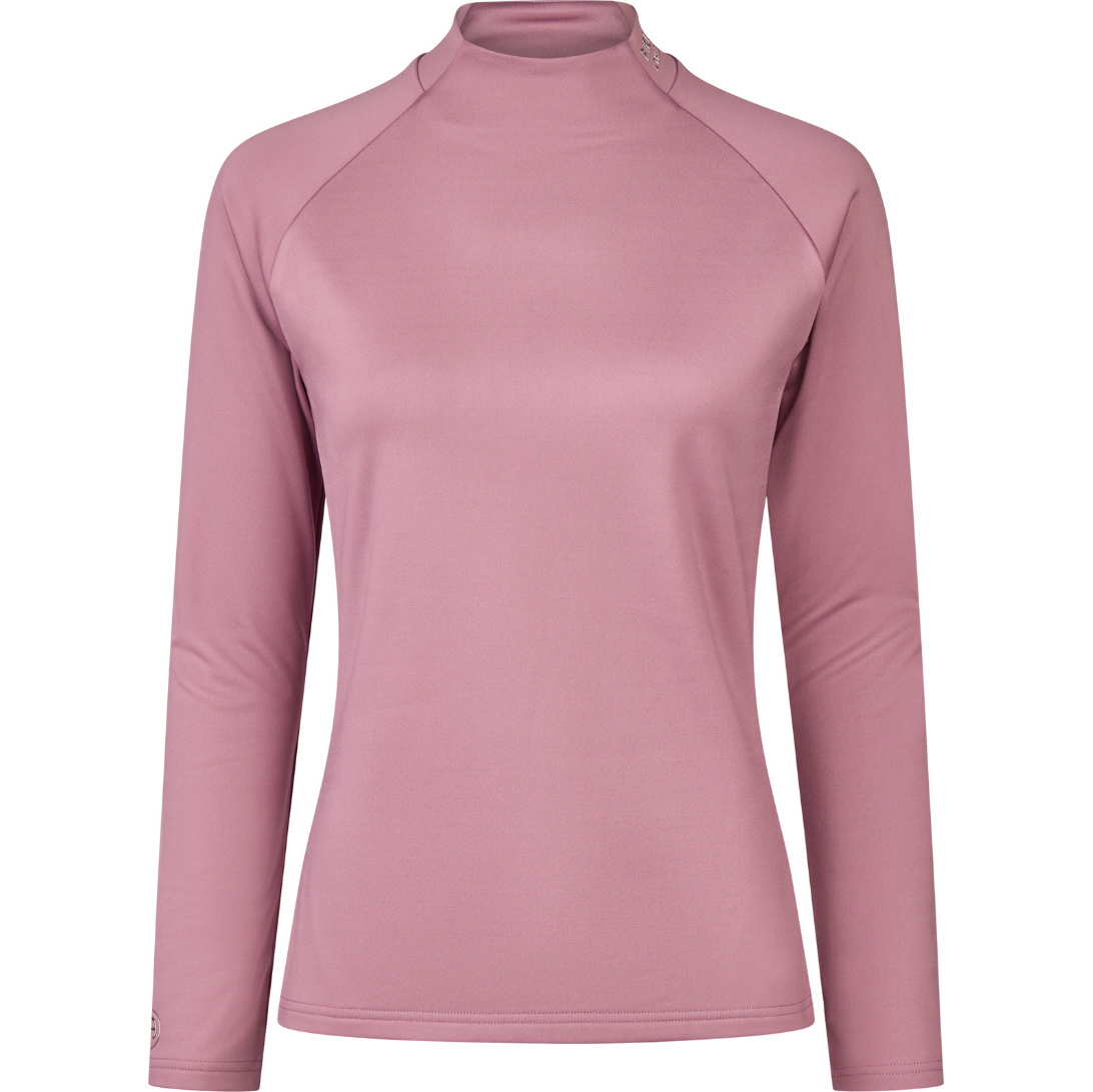2025 Pikeur Damen Pikeur Rolle Ausschnitt Top 828700 228 740 - Berry Blush